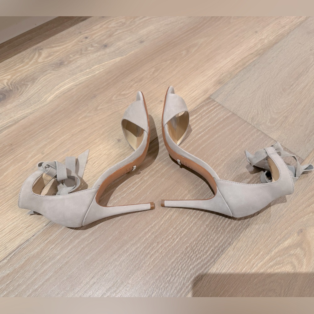 Schutz Rene heel ciment Elegant Gray High Heel Sandals - Picture 7 of 11